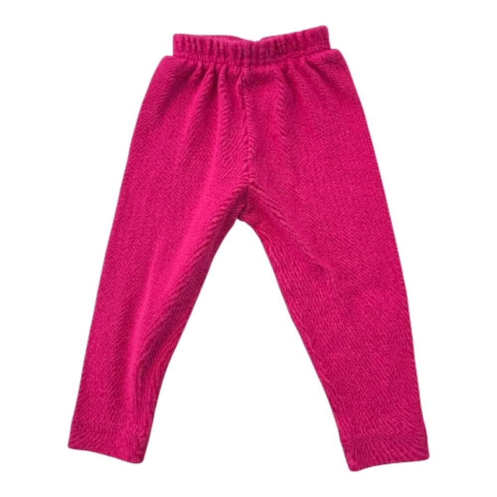 Vintage 1990s Fuschia Pink Knit Sweater Elastic Pants